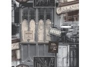 VÝPRODEJ Na zeď tapeta vliesová retro L13409, Faux Semblant, Ugepa