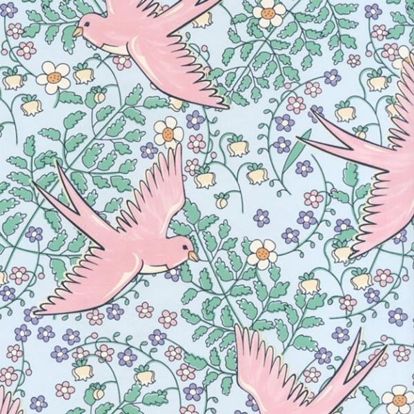 Vliesová tapeta na zeď Květiny a ptáčci 359024, Rice, Eijffinger - Tapety na zeď