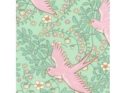 Vliesová tapeta s květinami a ptáčky 359022, Rice, Eijffinger