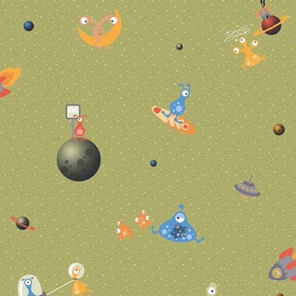 VÝPRODEJ  Dětská papírová tapeta Vesmír, 560-2, Coconet, Ichwallcoverings