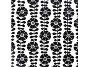 Černobílá květinová vliesová tapeta na zeď 356150, Black&Light,Eijffinger