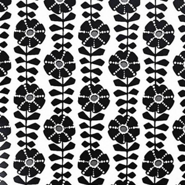 Černobílá květinová vliesová tapeta na zeď 356150, Black&Light,Eijffinger - Tapety na zeď