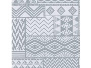 Vliesová tapeta s etno vzory 356120, Black&Light,Eijffinger