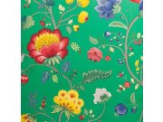 Zelená květinová vliesová tapeta na zeď 341036, Pip, Eijffinger