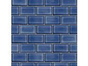 Modrá vliesová tapeta na zeď, imitace obkladů BA220107, Beaux Arts 2, Design ID