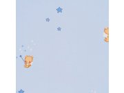 VÝPRODEJ Dětská modrá papírová tapeta s medvídky 520-2, Bimbaloo, Ichwallcoverings