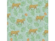 Vliesové tapety s leopardy a listy 383551, Rice 2, Eijffinger
