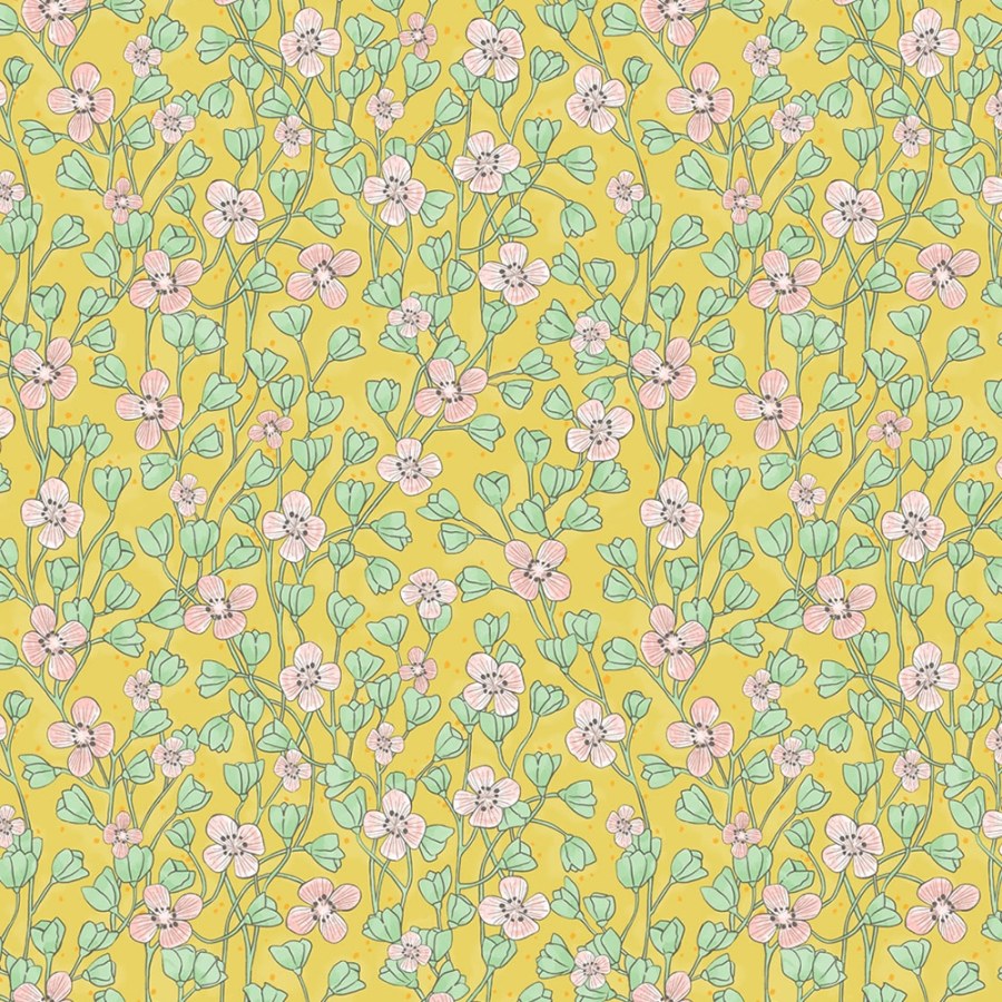 Vliesová tapeta s romantickým květinovým vzorem 383536, Rice 2, Eijffinger - Tapety na zeď