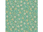 Zelená vliesová tapeta s květinovým vzorem 383535, Rice 2, Eijffinger