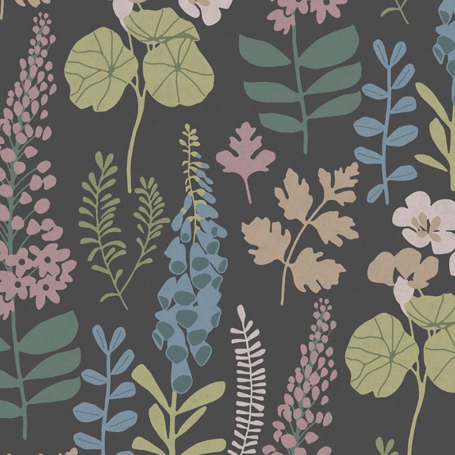 Vliesová tapeta s květinami a listy 384535, Vivid, Eijffinger - Tapety na zeď