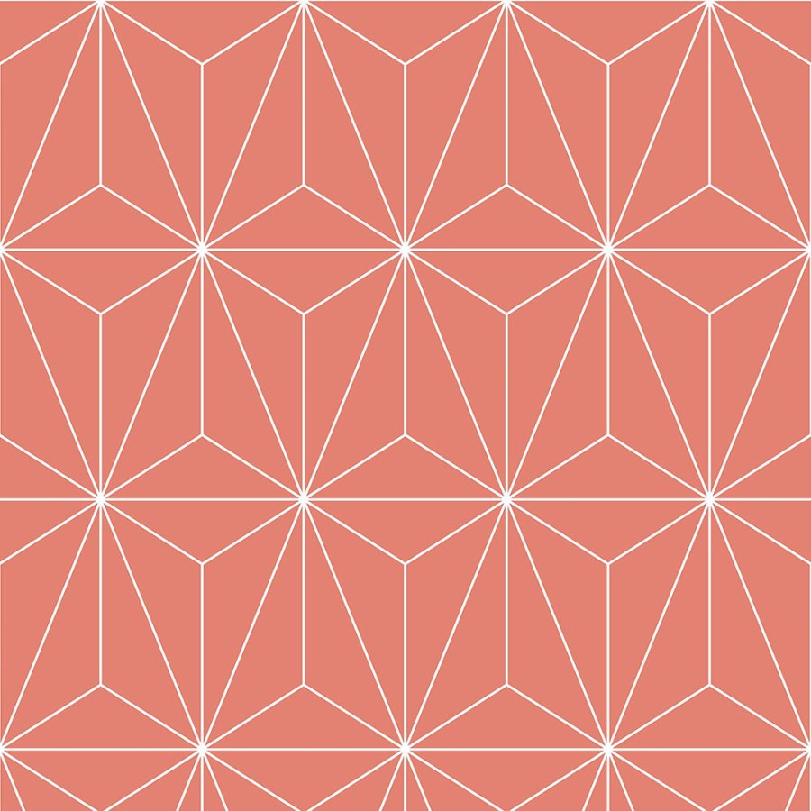 Tapety Yara - Tapety dle materiálu - Vliesové tapety - Korálově červená geometrická vliesová tapeta na zeď 104739, Formation, Graham & Brown Korálově červená geometrická vliesová tapeta na zeď 104739, Formation, Graham & Brown - Vliesové tapety