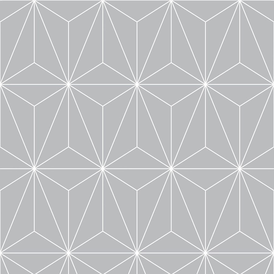 Stříbrná geometrická vliesová tapeta na zeď 104740, Formation, Graham & Brown