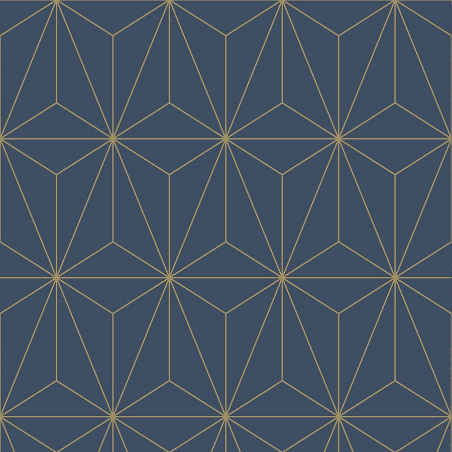 Modrá geometrická vliesová tapeta na zeď 104742, Formation, Graham & Brown - Vliesové tapety