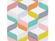 Vliesová tapeta s barevným retro vzorem 104814, Formation, Graham & Brown