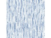 Modro-stříbrná vliesová tapeta na zeď 105108, Formation, Graham & Brown