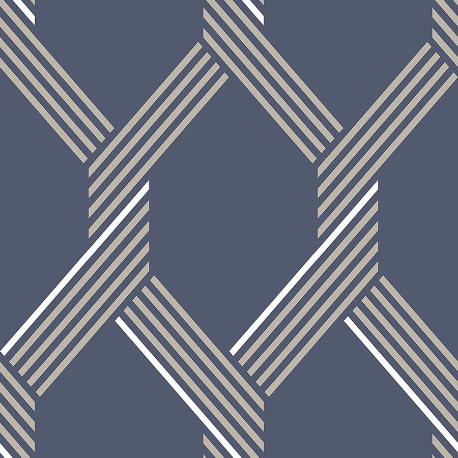 Modrá geometrická vliesová tapeta na zeď 105466, Formation, Graham & Brown - Vliesové tapety