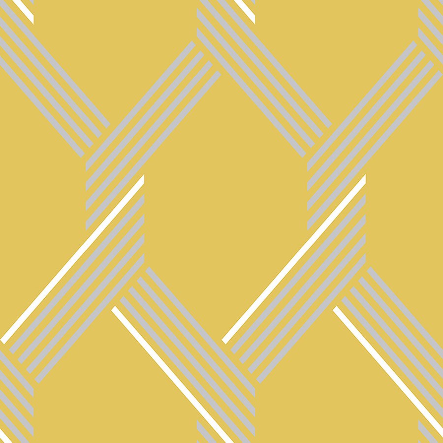 Žluto-stříbrná geometrická vliesová tapeta na zeď 105468, Formation, Graham & Brown - Vliesové tapety