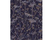 Modro-fialová vliesová tapeta na zeď, luční trávy, 120399, Wiltshire Meadow, Clarissa Hulse