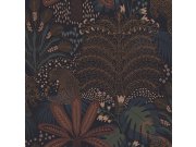 Černá vliesová tapeta se stromy a listy, 118729, Envy