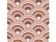 Růžová vliesová tapeta na zeď, duha, 118728, Envy