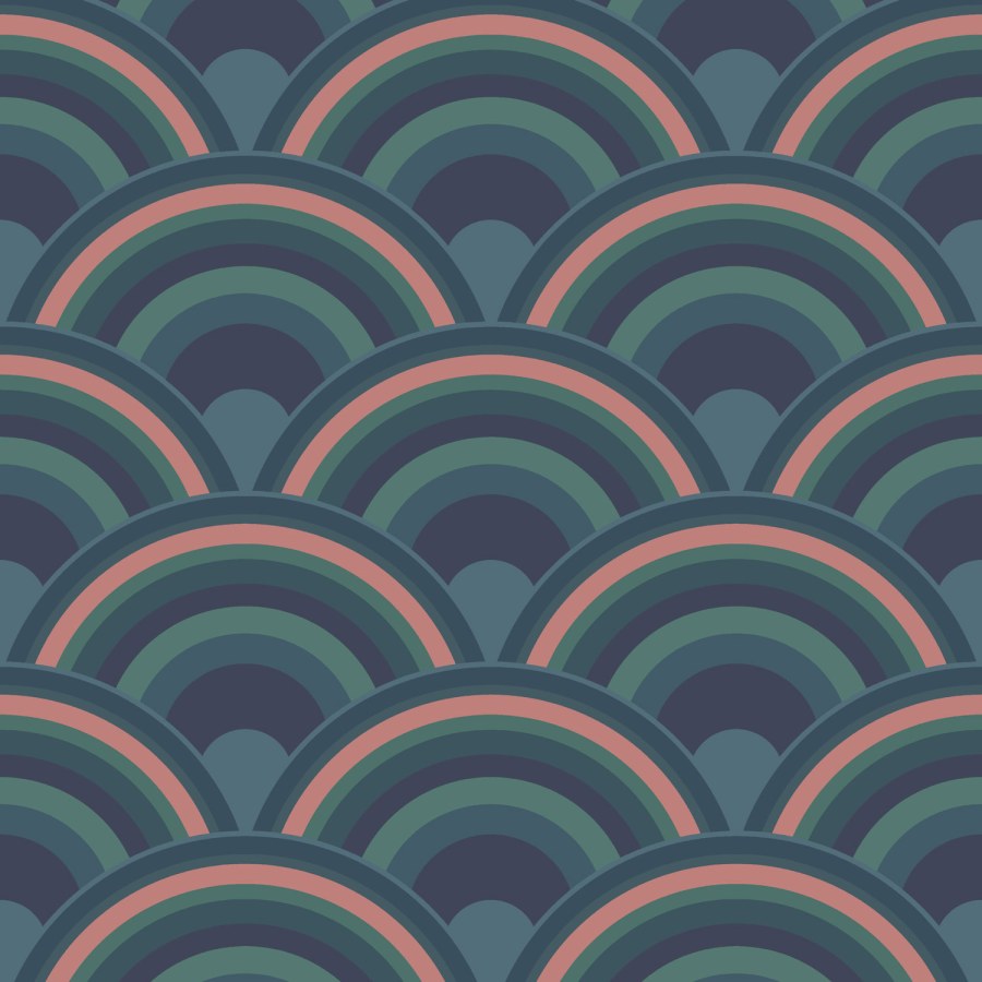 Zeleno-modrá vliesová tapeta na zeď, duha, 118727, Envy - Vliesové tapety