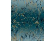 Tyrkysová vliesová tapeta na zeď, trávy, 120391, Wiltshire Meadow, Clarissa Hulse