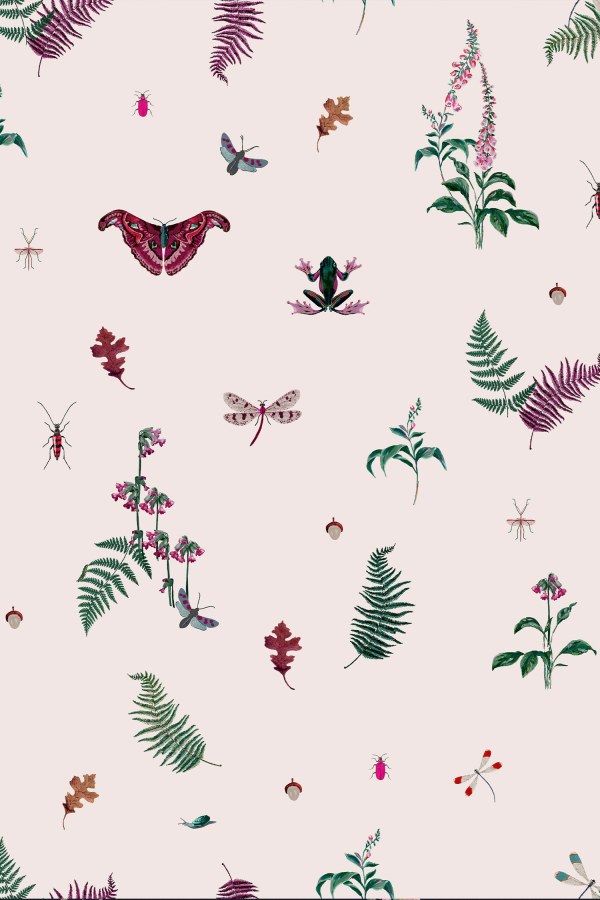 Krémová vliesová tapeta na zeď, listy, květiny, zvířata, 118565, Joules, Graham&Brown - Vliesové tapety