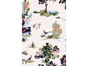 Vliesová tapeta na zeď, stromy, ptáci, 118563, Joules, Graham&Brown