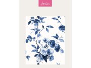 Modro-bílá květinová vliesová tapeta na zeď, 118561, Joules, Graham&Brown