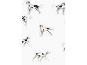 Bílá vliesová tapeta se psy, 118559, Joules, Graham&Brown