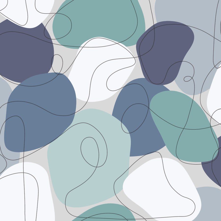 Modro-zelená grafická vliesová tapeta na zeď, 118734, Envy - Vliesové tapety