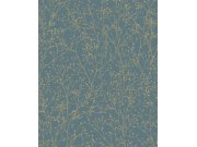 Modro-zlatá vliesová tapeta na zeď, květiny, 120384, Wiltshire Meadow, Clarissa Hulse