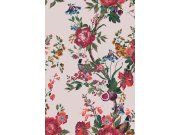 Růžová květinová vliesová tapeta na zeď, 118558, Joules, Graham&Brown