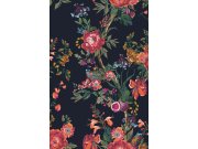 Tapety Yara Tapety dle materiálu Vliesové tapety - Modrá květinová vliesová tapeta na zeď, 118557, Joules, Graham&Brown Modrá květinová vliesová tapeta na zeď, 118557, Joules, Graham&Brown