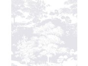 Tapety Yara Tapety dle materiálu Vliesové tapety - Bílo-stříbrná vliesová tapeta na zeď - stromy, les 105231, Reclaim, Graham&Brown Bílo-stříbrná vliesová tapeta na zeď - stromy, les 105231, Reclaim, Graham&Brown