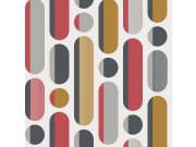 Geometrická vliesová retro tapeta na zeď, 118719, Envy