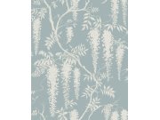 Tyrkysová květinová vliesová tapeta na zeď, 118251, Next Tapety Yara - Next