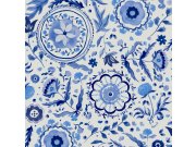 Modro-bílá květinová vliesová tapeta na zeď, 120881, Joules, Graham&Brown