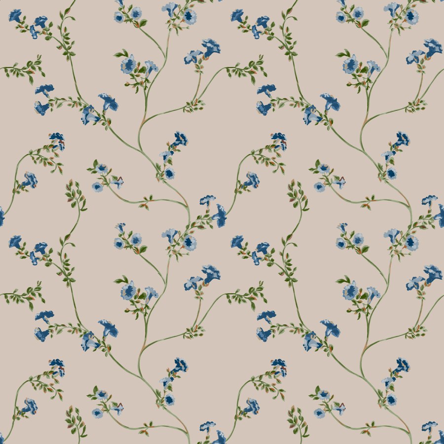 Béžová vliesová tapeta s květinami, 120875, Joules, Graham&Brown - Vliesové tapety