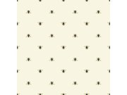 Krémová vliesová tapeta se včelami, 118544, Joules, Graham&Brown Tapety Yara - Graham & Brown