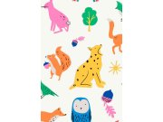 Barevná dětská vliesová tapeta se zvířátky, 118587, Joules, Graham&Brown