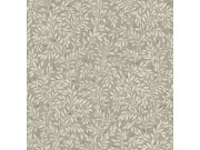 Šedo-hnědá vliesová tapeta s větvičkami, listy, 118264, Next