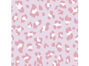 Růžová vliesová tapeta na zeď, kůže leoparda, 118724, Envy