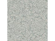 Šedo-zelená vliesová tapeta s větvičkami, listy, 118262, Next Tapety Yara - Next