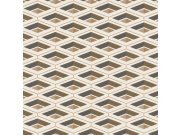 Luxusní zlatá geometrická vliesová tapeta na zeď Z76003, Vision, Zambaiti Parati