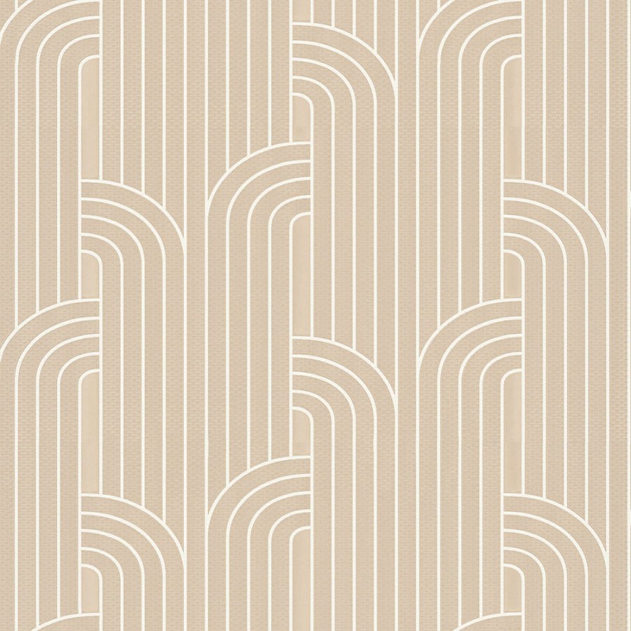 Luxusní béžová geometrická vliesová tapeta na zeď Z76034, Vision, Zambaiti Parati - Vliesové tapety