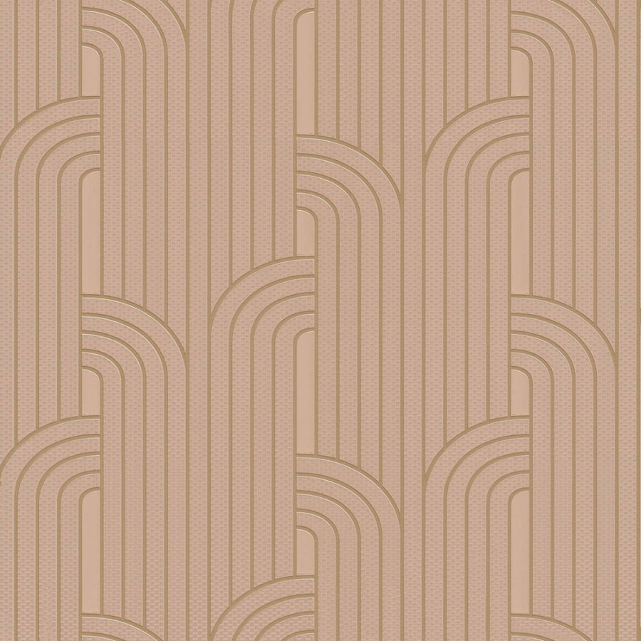 Luxusní zlato-béžová geometrická vliesová tapeta Z76042, Vision, Zambaiti Parati - Vliesové tapety