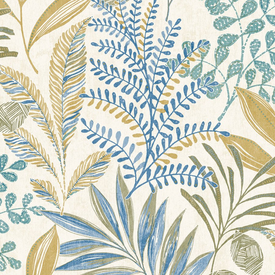 Vliesová tapeta s barevnými listy MN3107, Maison, Grandeco - Vliesové tapety