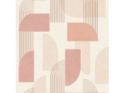 Růžová vliesová tapeta, styl Art Deco MN3305, Maison, Grandeco