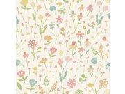 Krémová vliesová tapeta na zeď květiny MN3505, Maison, Grandeco